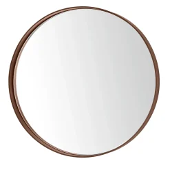 Dorian Gray Round Rusty Iron Mirror