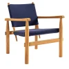 Doron Hotel Blue Outdoor Chair by Charlotte Perriand