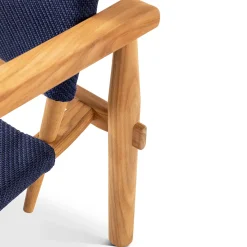 Doron Hotel Blue Outdoor Chair by Charlotte Perriand