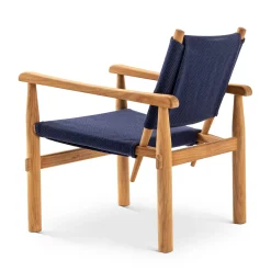 Doron Hotel Blue Outdoor Chair by Charlotte Perriand