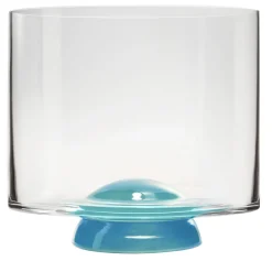 Dot Light-Blue & Transparent Whisky Glass by Giovanni Patalano