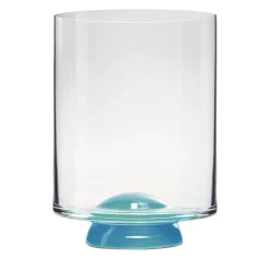 Dot Light-Blue & Transparent Glass by Giovanni Patalano