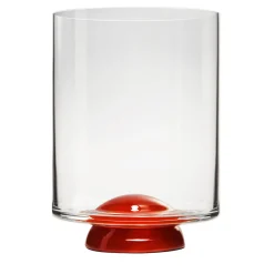 Dot Red & Transparent Glass by Giovanni Patalano