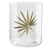 Double Palm Crystal Glass