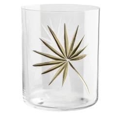 Double Palm Crystal Glass