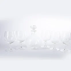 Dragon & Phoenix Transparent Set of Pitcher and 5 Glasses