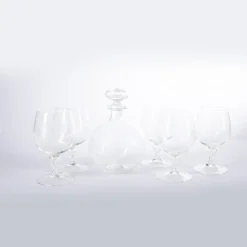 Dragon & Phoenix Transparent Set of Pitcher and 5 Glasses