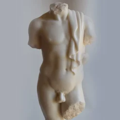 Draped Male Torso Sculpture