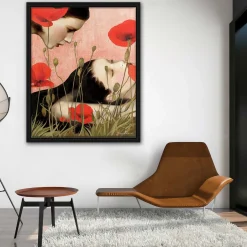 Dreaming in a Field of Poppies Digital Painting