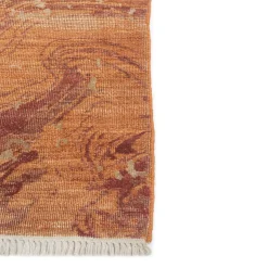 Dreamy Desire Red Orange & Red Orange Hand Knotted Rug