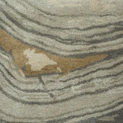 Dreamy Grooves Classic Gray & Ashwood Hand Tufted Rug