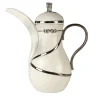 DRESSAGE DALLAH THERMOS - WHITE AND SILVER