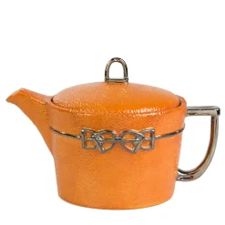 DRESSAGE TEA POT - ORANGE