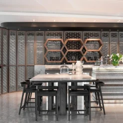 Drive High Stool in Black Frassin with Leather Seat by Lorenz+Kaz