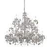 Drylight White And Transparent Polycarbonate 24-Light Chandelier