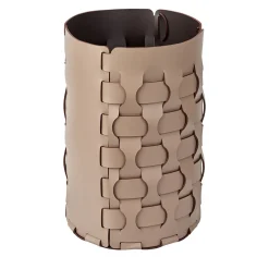 Dubai cappuccino and chocolate leather Waste Basket