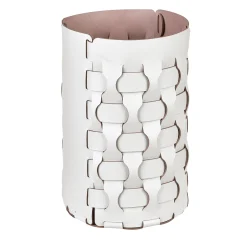 Dubai oyster and rose leather Waste Basket