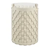Dubai Panna Cotta and White Leather Basket