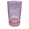 Duccio Set of 2 Large Pink-To-Purple Tumbler Glasses with Base