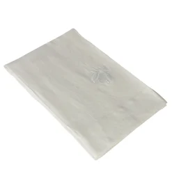 Dunans III Ivory Large Bee Embroidered Tablecloth