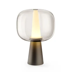 Dusk Dawn Table Lamp Burnished Brass and Glass