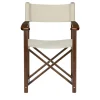 Dustin director's chair dove grey thin leather