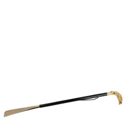 Eagle Gold Marble Shoehorn with Brass Rings