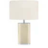 Ebe Handwoven Chrome Table Lamp