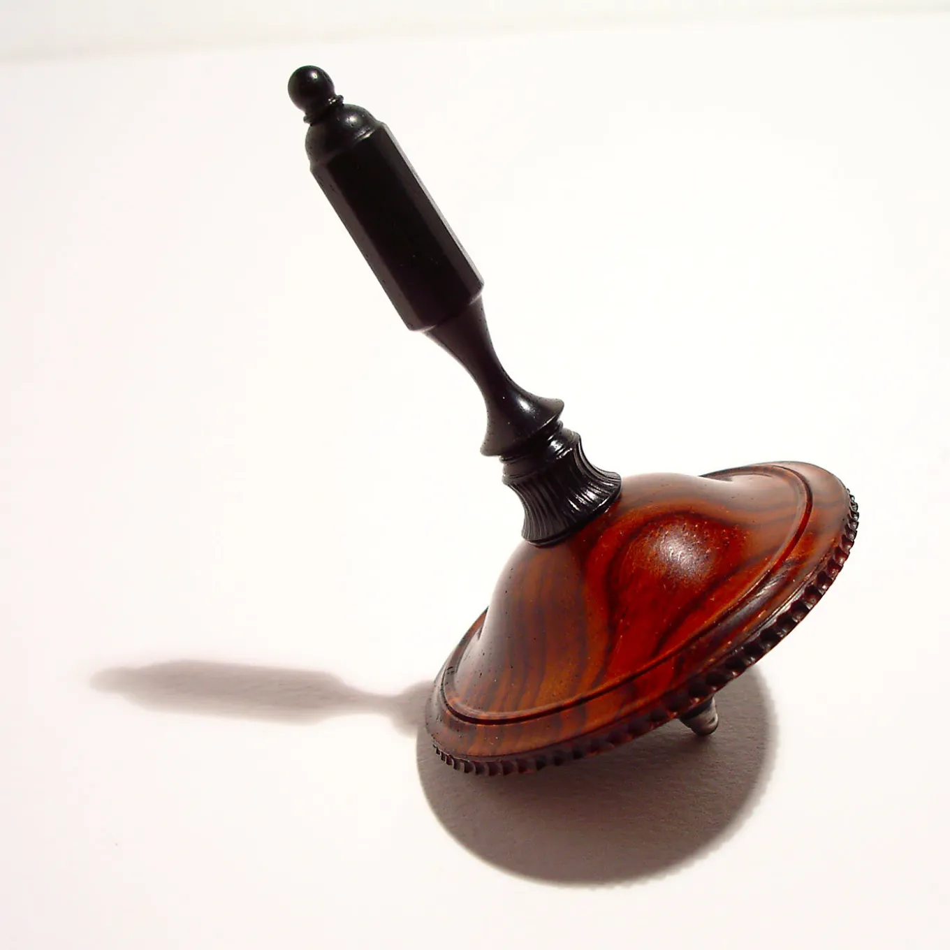 Ebony and Cocobolo Spinning Top