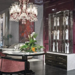 Ebony and Marble Round Table