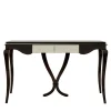 Ebony Black Writing Desk with White Drawer