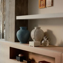 Ebony Square Box with Gold Sea Urchin