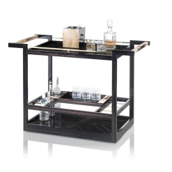 Ebony Wood Bar Cart