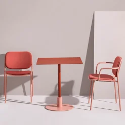 Echo Square Pink & Red Table by Gabbertas Studio