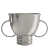 Echo V2 Large Silver Pewter Wine Basket
