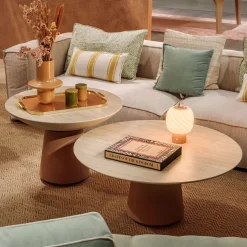 Eclisse Set of 3 Resin Outdoor Coffee Tables