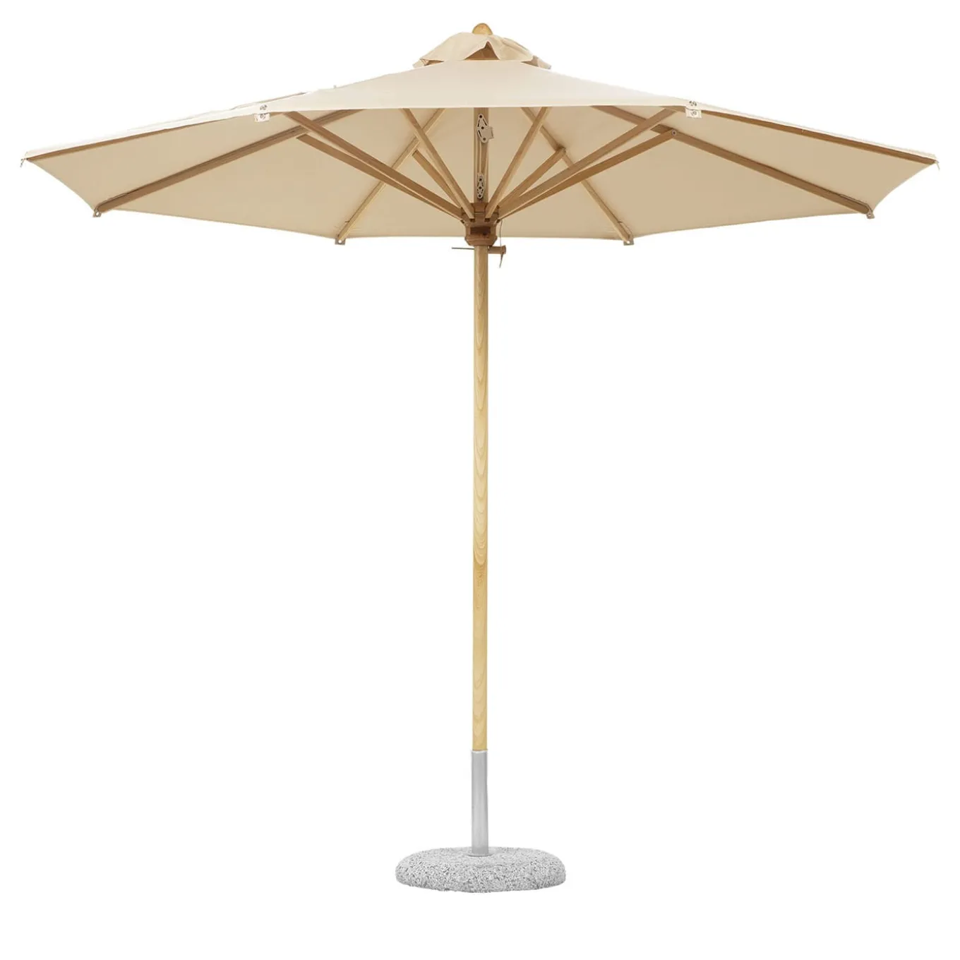 Ecru Round Outdoor Umbrella