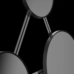 ED032 Black Wall Mirror