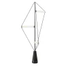 Ed047 Chrome Floor Lamp with Black Base