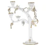 Eden Medium Gold Glass Candleholder