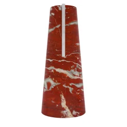 Elara Rosso Francia & White Carrara Vase