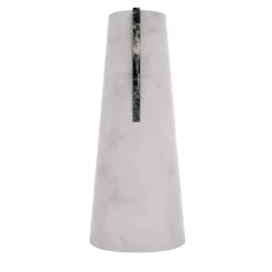 Elara White Carrara & Verde Alpi Vase