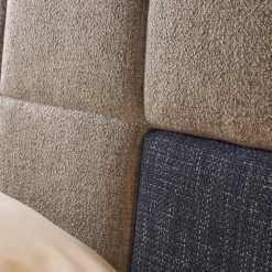 Elba Blue & Gray Double Bed with Nightstands