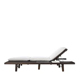 Elba Dark Brown & White Sunbed by Massimo Castagna