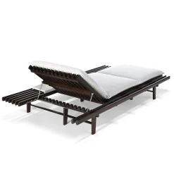 Elba Dark Brown & White Sunbed by Massimo Castagna