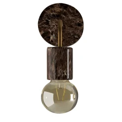 Elegant Dark Emperador Sconce