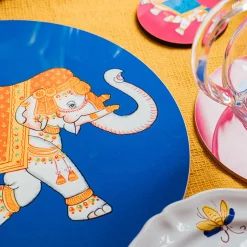 Elephant Set of 2 Blue Placemats
