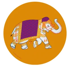 Elephant Set of 2 Yellow Placemats