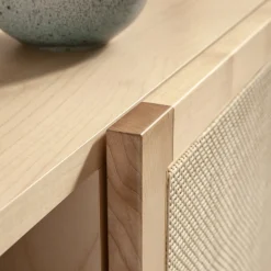 Elisa 2-Door Ash & Wicker TV Stand