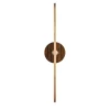 Elite Stick Polished brass and Tiger Eye Wall Sconce